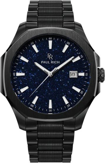 Paul Rich Mercer Gotham Aventurine Blue MER02 horloge, Sieraden, Tassen en Uiterlijk, Horloges | Heren, Overige merken, Staal