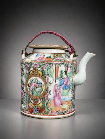 Theepot - Porselein - kanton