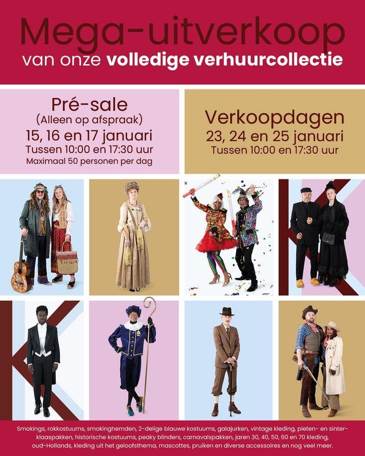 Mega uitverkoop van onze kostuums, Kleding | Heren, Carnavalskleding en Feestkleding, Kleding, Gedragen, Overige maten, Carnaval