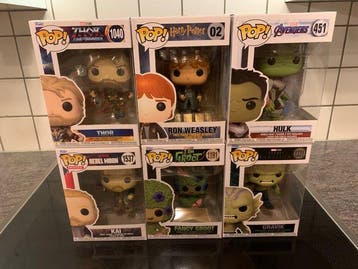 Funko - Funko Pop - Thor, Ron Weasley, Hulk, Kai, Fancy, Antiek en Kunst