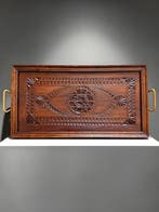 Dienblad - Jugendstil -1890s - Teak, Antiek en Kunst