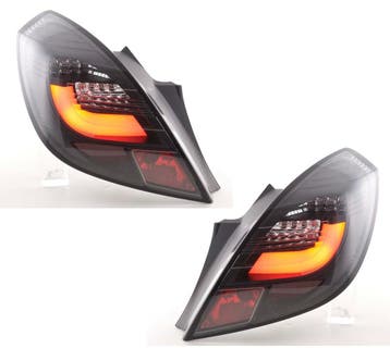 Achterlichten Opel Corsa D Tube LED Zwart (2006-2010), Ophalen of Verzenden, Nieuw