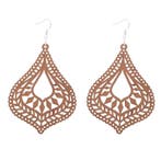 African Print Earrings | Bruin, Ophalen of Verzenden, Nieuw