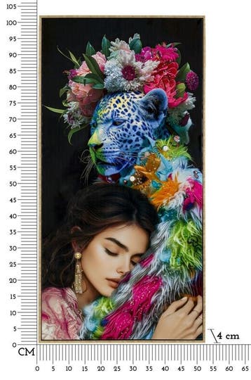 MOIRA GELAKT CANVAS MET FRAME -B- CM 52X4X102, Ophalen of Verzenden, Nieuw