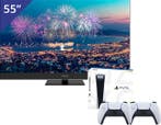Thomson 55 inch/140cm QLED TV + PlayStation 5, Nieuw