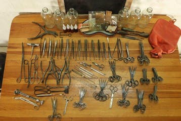 Chirurgische instrumenten (296) - Metaal, Glas, Plastic,