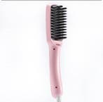 Hair Straightener Brush Ionisch Roze, Sieraden, Tassen en Uiterlijk, Uiterlijk | Haarverzorging, Verzenden, Nieuw