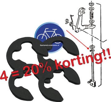 Borgveer C klem 4 st (-20%), Fietsen en Brommers, Verzenden, Nieuw