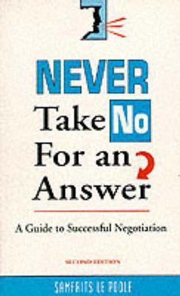Never Take No for An Answer - Samfrits Le Poole, Verzenden, Gelezen, Samfrits Le Poole