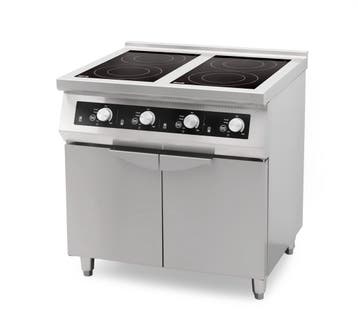 HCB Inductie fornuis - 4 pitten - 80 cm - 17 kW - 400V - RVS, Verzenden, Nieuw in verpakking