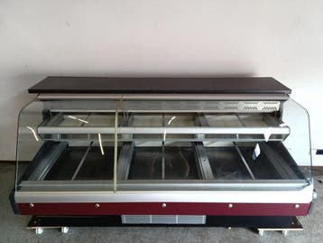 Groko Rauwkost Koeltoonbank – B230 x D102 x H109 cm – zonder, Gebruikt