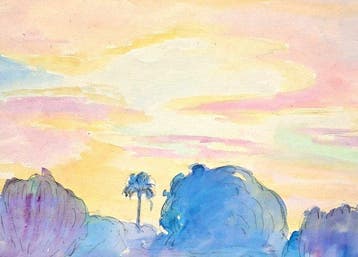 André Maire (1898-1984) - Levé de soleil, Saïgon, 1920