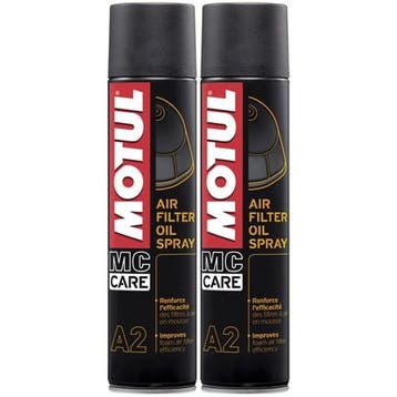 Motul A2 Air Filter Oil Spray 2 X 400Ml, Verzenden