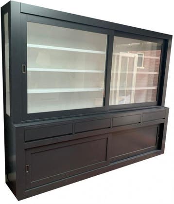 Design buffetkast antraciet Petten 280cm, Ophalen of Verzenden, Nieuw