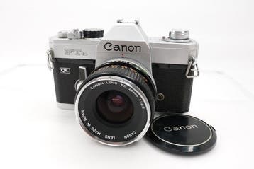 Canon FTb QL with FD 28mm F3.5 Single lens reflex camera, Audio, Tv en Foto, Nieuw