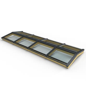 Complete zadeldak lichtstraat vaste maat 8 vaks breed model, Ophalen of Verzenden, Nieuw