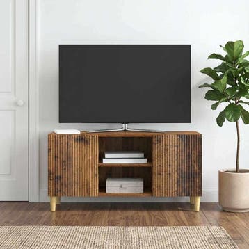 vidaXL TV-kast 102 x 34,5 x 50 cm Oud hout Bewerkt hout, Minder dan 50 cm, Verzenden, Nieuw, Minder dan 100 cm