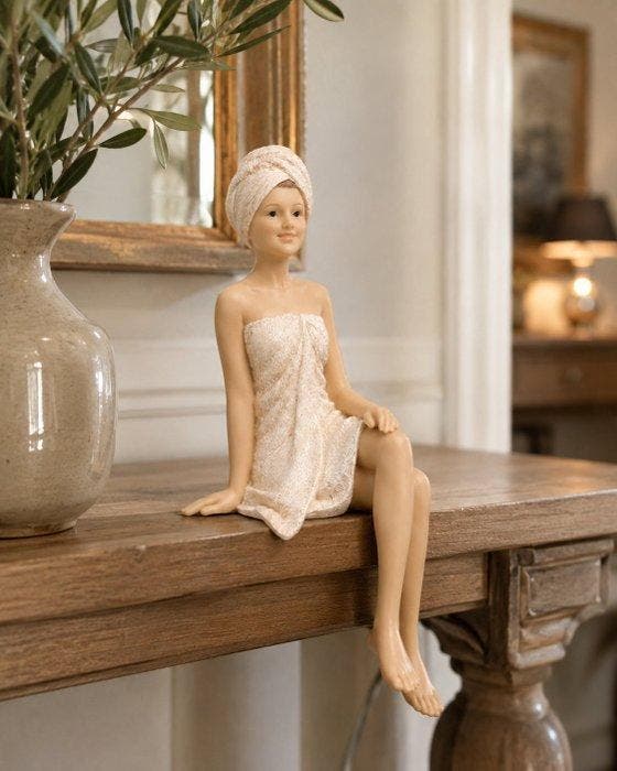 sculptuur, Wellness Dame op Rand – Hotel Chique, Antiek en Kunst, Kunst | Designobjecten