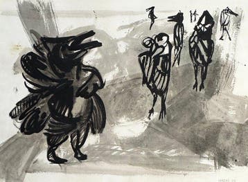 Marcus de Vestele (1941-2024) - Composition figurative Cobra, Antiek en Kunst