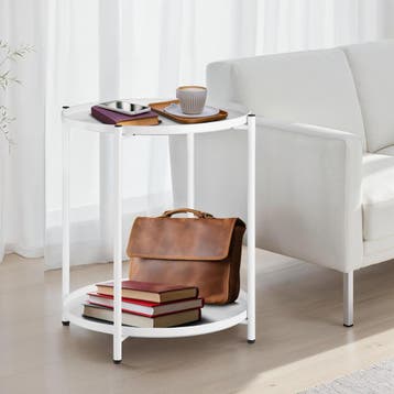 Bijzettafel Oxford 45,5x45,5x53cm - wit, Verzenden, Nieuw