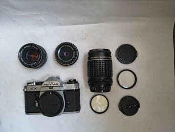 Pentax KX + SMC 1.8/55mm + Takumar 2.5/135mm + smc-M, Nieuw