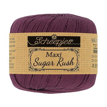 Scheepjes Maxi Sugar Rush - 394 shadow purple - Katoen Gar, Ophalen of Verzenden, Nieuw