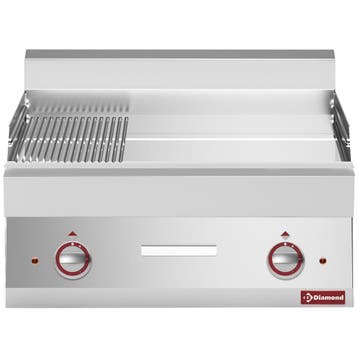 Diamond Bakplaat | ALPHA 650 | Elektrisch | Glad/Gegroefd Op, Ophalen of Verzenden, Nieuw in verpakking