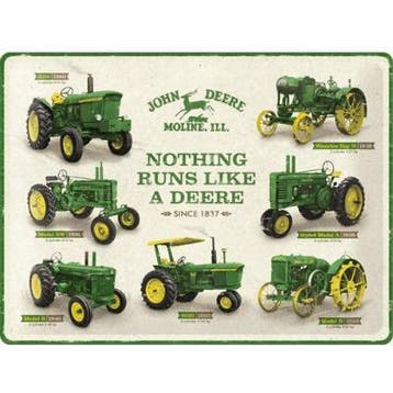 Wandbord reclamebord Tractor Parking John Deere schild bord, Ophalen of Verzenden, Nieuw