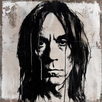 David Law (1967) - Iggy Pop (Stencil)