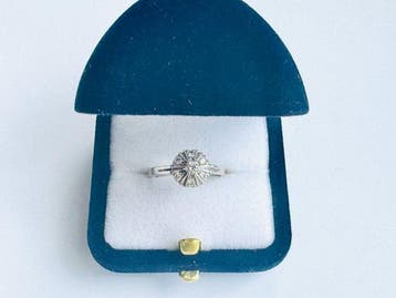 Ring - 18 karaat Witgoud - 0.33ct. tw. Diamant (Natuurlijk), Nieuw