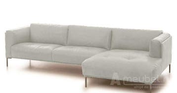 Loungebank Bern - loungebanken - Wit, Nieuw, 125 tot 150 cm, Leer, 250 tot 300 cm