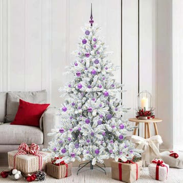 vidaXL Kunstmatige Inklapbare Kerstboom Wit 180 cm PVC en, Verzenden, Nieuw