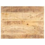 vidaXL Tafelblad 15-16 mm 80x60 cm massief mangohout, Verzenden, Nieuw