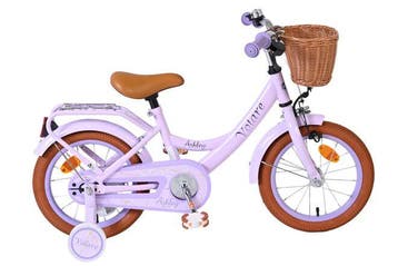 Volare Ashley Kinderfiets - Meisjes - 14 inch - Lila, Fietsen en Brommers, Fietsen | Kinderfietsjes, Overige merken, Zijwieltjes