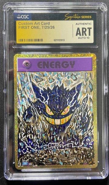 Pokémon - 1 Graded card - Gengar Sketch Art by First ONE, Nieuw
