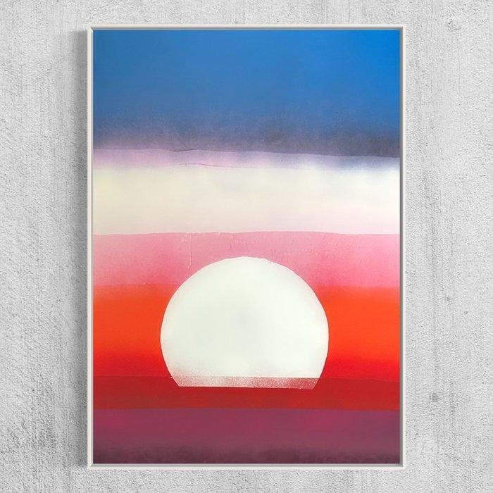 Anton Kaestner - #257 - XL -  Red Sun ., Antiek en Kunst, Kunst | Schilderijen | Modern