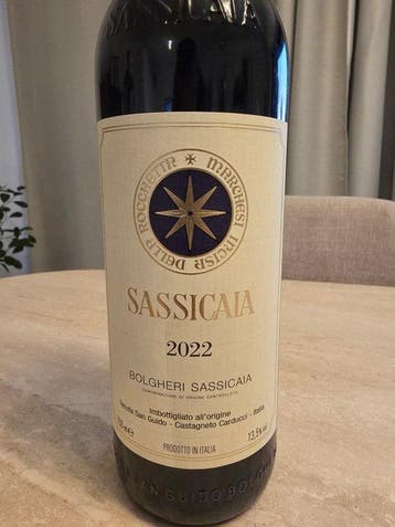 2022 Tenuta San Guido, Sassicaia - Super Tuscans - 1 Fles, Nieuw