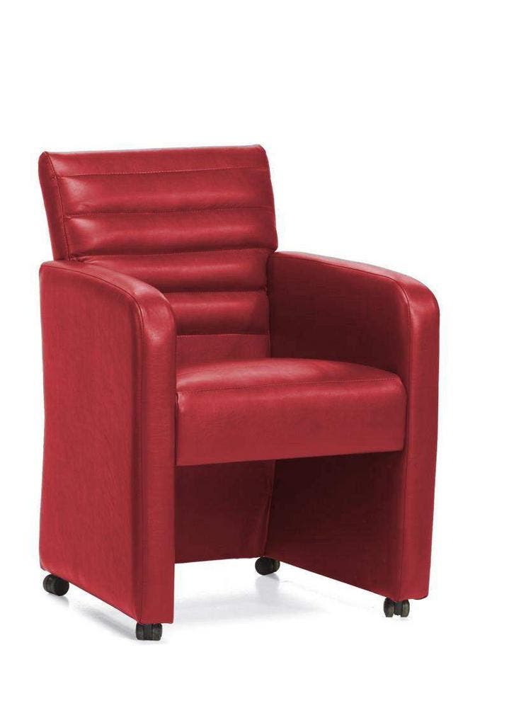 Eetkamerstoel Garda - eetkamerstoelen - Rood, Huis en Inrichting, Stoelen, Rood, Nieuw, Stof
