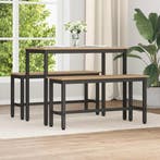 vidaXL Eetbank 2 pcs Artisan Eiken 100 x 32,5 x 48,5 cm, Verzenden, Nieuw