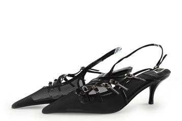 Jeffrey Campbell Slingbacks in maat 39 Bruin, Bruin, Verzenden, Zo goed als nieuw, Jeffrey Campbell