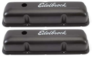 Ford FE 332-428 klepdeksels edelbrock zwart, Ophalen of Verzenden, Nieuw