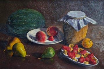 École catalane (c.1950) - NO RESERVE - Abondance de fruits