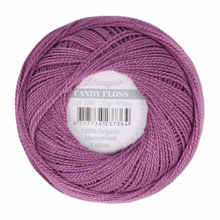 Scheepjes Candy Floss - 240 Amethyst, Hobby en Vrije tijd, Breien en Haken, Nieuw, Verzenden