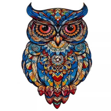 Kruzzel Houten Uilen Puzzel – 177 Stukken – Kleurrijke D, Ophalen of Verzenden, Nieuw