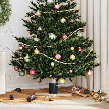 vidaXL Kerstboomstandaard Groen 50 x 50 x 16 cm Massief, Verzenden, Nieuw