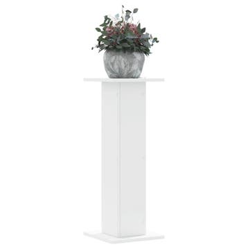 vidaXL Plantenstandaards 2 st 30x30x80 cm bewerkt hout wit, Verzenden, Nieuw