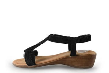 Ella Cruz Sandalen in maat 38 Zwart, Verzenden, Zwart, Sandalen of Muiltjes, Gedragen