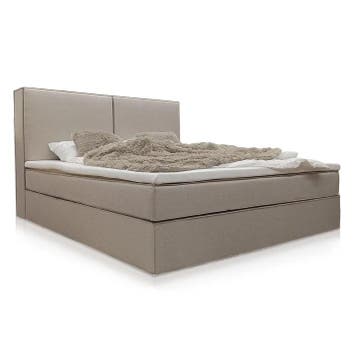 Boxspring Detroit - Chenillestof - Incl. Opbergruimte - Beig, Verzenden, Nieuw