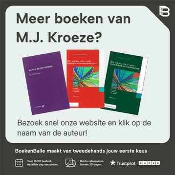 De kern van het ondernemingsrecht - M.J. Kroeze, Verzenden, Zo goed als nieuw, M.J. Kroeze