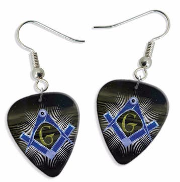 Plectrum ketting sleutelhanger van het Vrijmetselaars teken, Ophalen of Verzenden, Nieuw